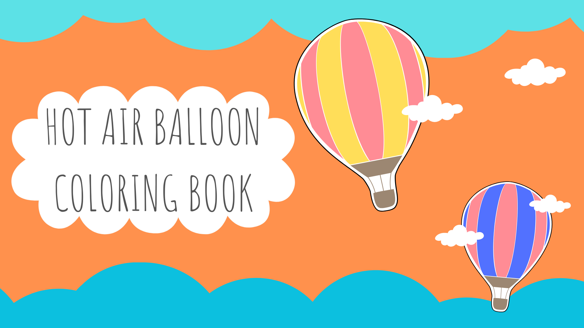 Free Hot Air Balloon Coloring Book for All Ages